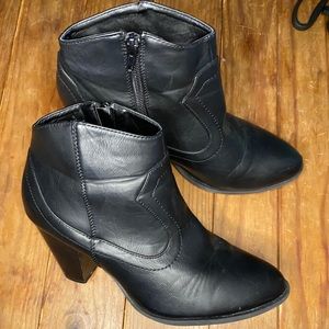 2 for $20 - Black Ankle Boots - Great Condition!